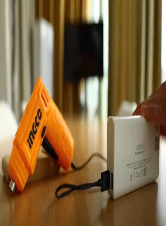 INGCO Lithium-Ion Cordless Screwdriver, Powered Screwdriver LED Rechargeable Handy Drill Screwdriver with 11 pc Accessories, 1pcs Magnetic Bit Holder - Image 3